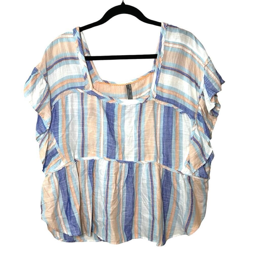Anthropologie Women’s The Kaveri Gauze Short Sleeve Blouse Size Medium